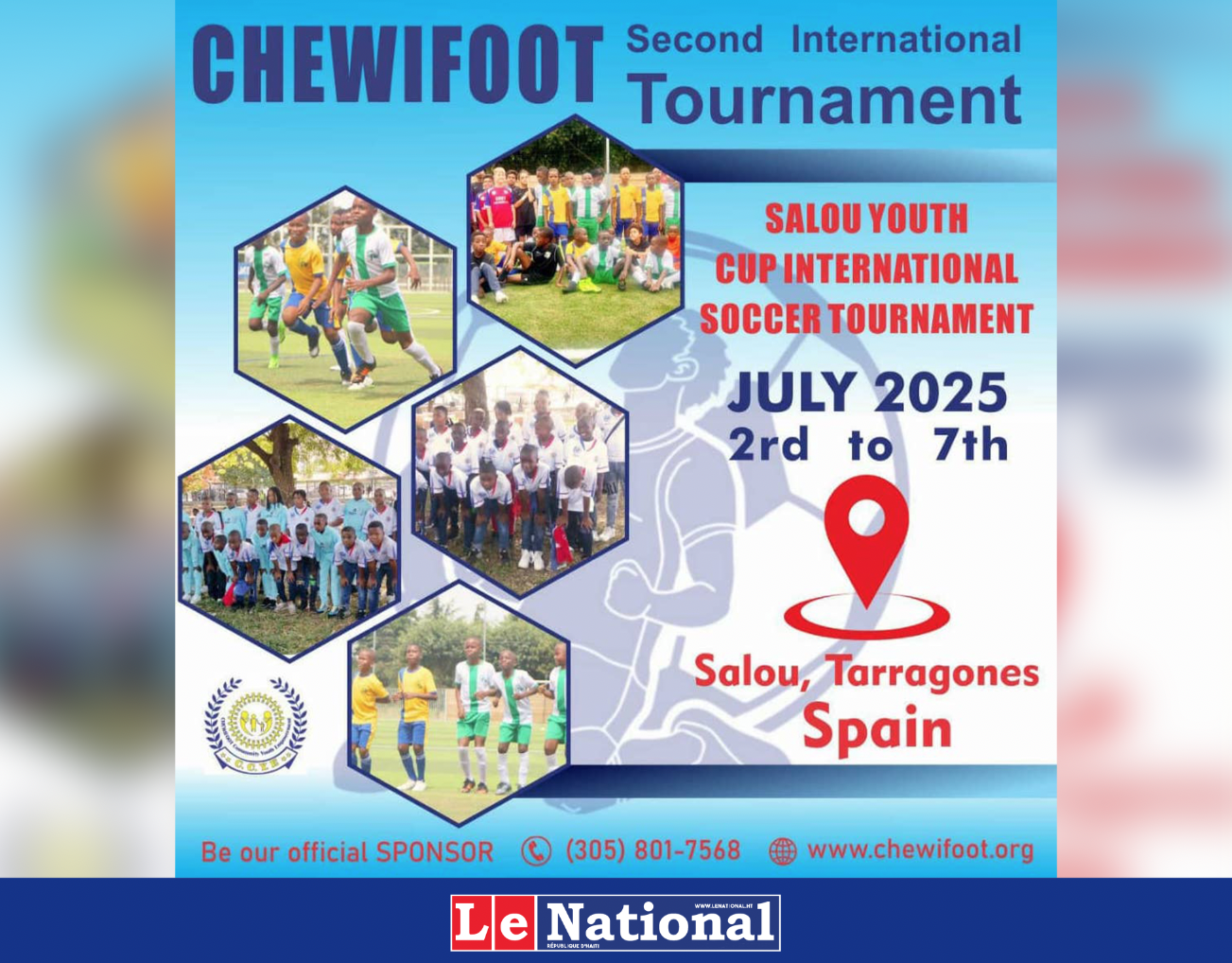 Les U13 de Chewifoot prêts à faire briller Haïti en Espagne